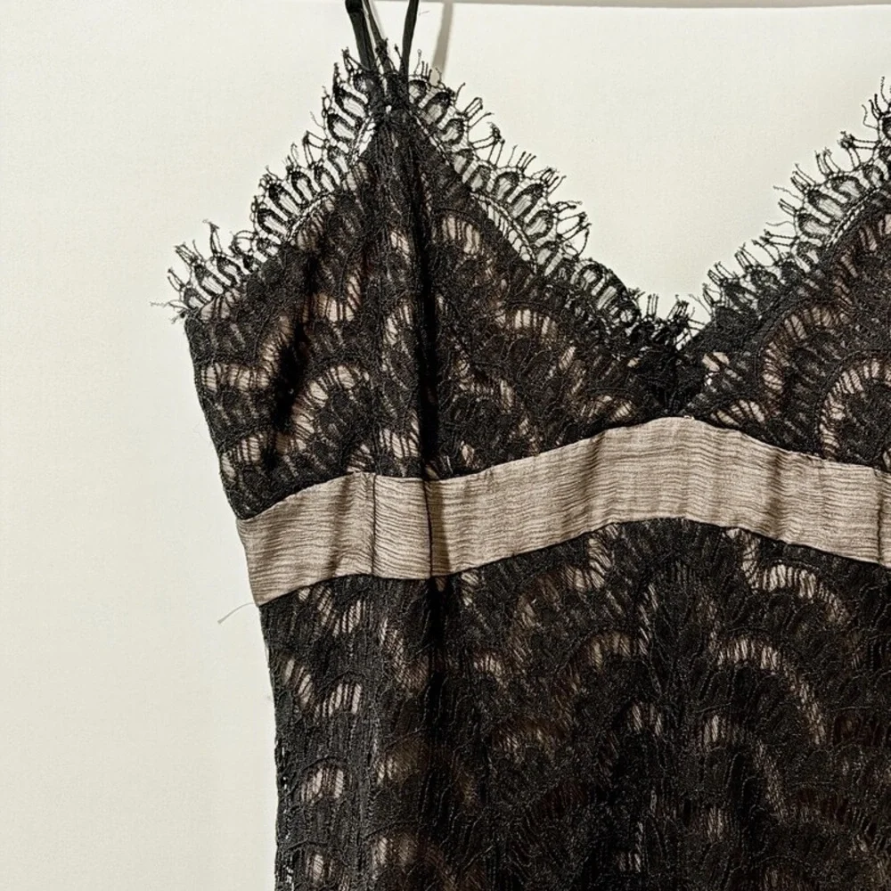 BCBGMAXAZRIA Black Lace Cocktail Dress | Size 6 - Picture 2 of 8